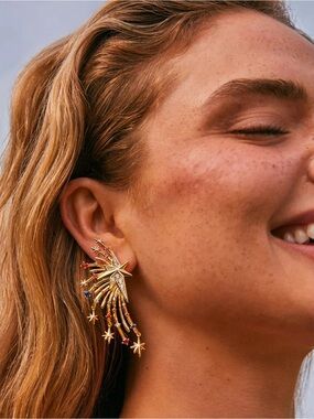 Kendra Scott Fireworks Statement Earrings NWT
